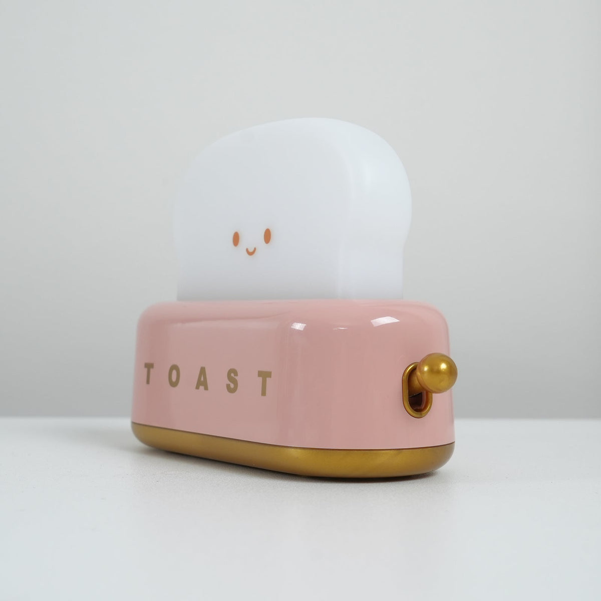 USB-Powered Toaster-Shaped LED Accent Light with Dimmer – 5.3 in Retro Desktop Lamp for Bedroom Nightstand Desk Office Dorm – Warm White Glo