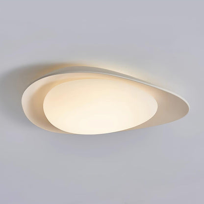 Flush Mount Ceiling Light Botanical Leaf Design Green 16 Inch Adjustable LED for Bedroom Kitchen Dining Room Natural Decor