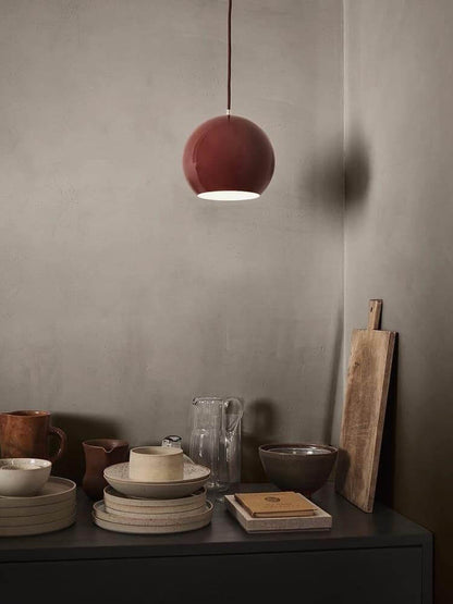 Overhead Drop Fixture for Countertops G9 Socket 8.3 × 7.5 Inch Metal Shade Single-Bulb Suspended Lamp Above Sink Bar Workspace Task Lighting