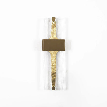 LED Glass Wall Sconce Black Gold Finish 20 Inch Vertical Accent Light Entryway Bedroom Corridor Fixture Adjustable 3000K 4000K 6000K for Mod