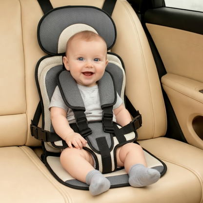 Ortekor Travel Buddy | Portable Car Seat Booster with 5-Point Harness | Lightweight Design for Safe Kids Travel