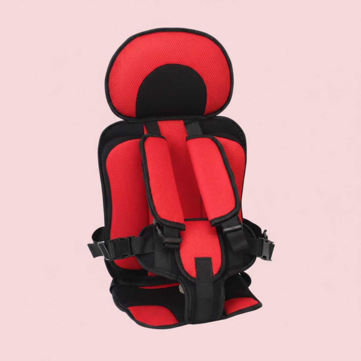Booster Car Seat for Toddler, Portable Car Seat Booster with 5 Point Harness, Lightweight Foldable Booster Seat