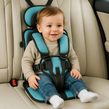 Portable Car Seat for Kids, Foldable Toddler Car Seat with 5 Point Harness, Lightweight Travel Car Seat for Taxi