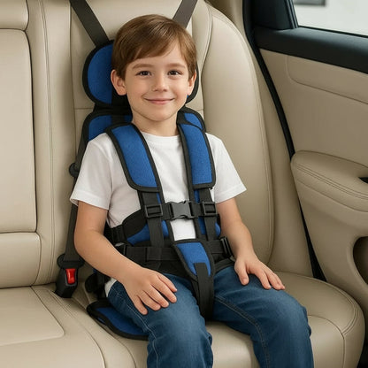 Portable Car Seat for Kids, Foldable Toddler Car Seat with 5 Point Harness, Lightweight Travel Car Seat for Taxi