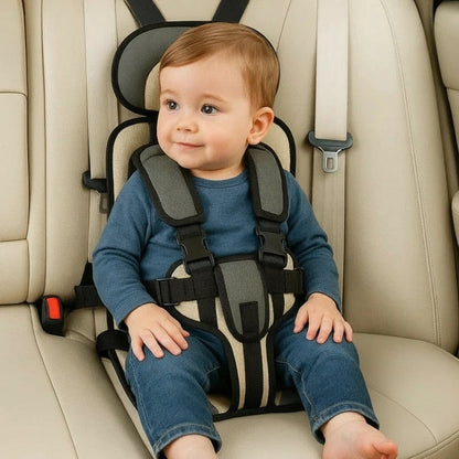 Portable Car Seat for Kids, Foldable Toddler Car Seat with 5 Point Harness, Lightweight Travel Car Seat for Taxi