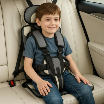 Portable Car Seat for Kids, Foldable Toddler Car Seat with 5 Point Harness, Lightweight Travel Car Seat for Taxi