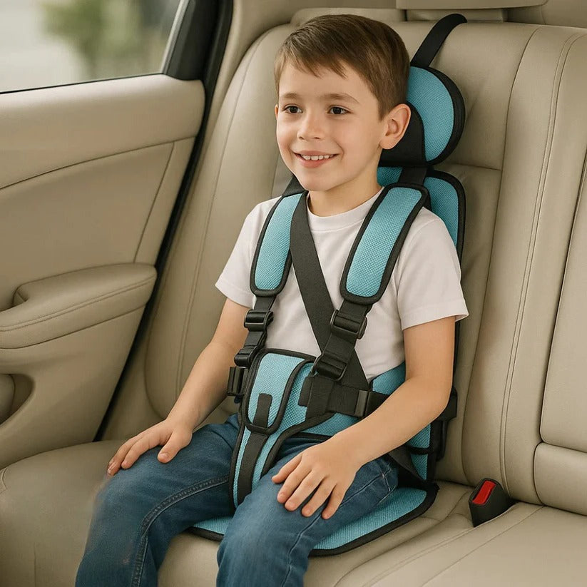 Portable Car Seat for Kids, Foldable Toddler Car Seat with 5 Point Harness, Lightweight Travel Car Seat for Taxi