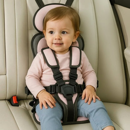 Portable Car Seat for Kids, Foldable Toddler Car Seat with 5 Point Harness, Lightweight Travel Car Seat for Taxi
