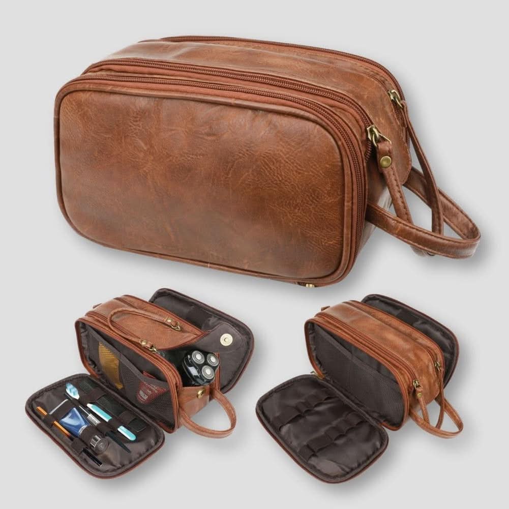 Travel Toiletry Bag with Waterproof Design & Multiple Compartments | Organized Dopp Kit for Easy Packing