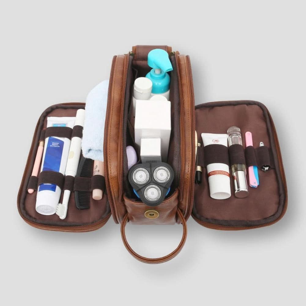 Travel Toiletry Bag with Waterproof Design & Multiple Compartments | Organized Dopp Kit for Easy Packing