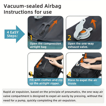 Travel Vacuum Backpack Set | Space-Saving Compression with Durable Material | Organized Packing Solution for Effortless Travel
