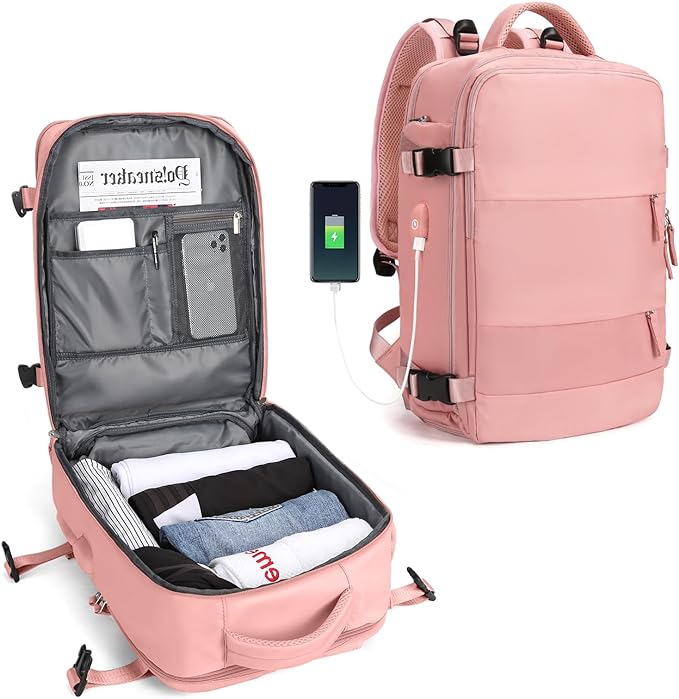 Traveler's Companion | Durable Backpack with USB Charging Port | Water-Resistant Design for Outdoor Adventures
