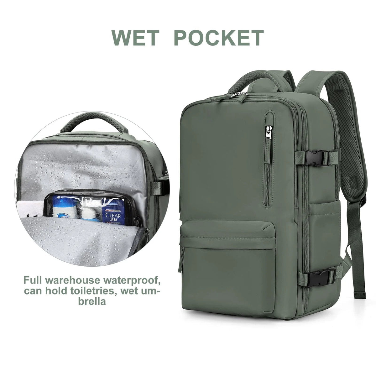 Travelliva | Women's Travel Backpack with Water-Resistant Design & USB Port | Anti-Theft Features for Secure Journeys