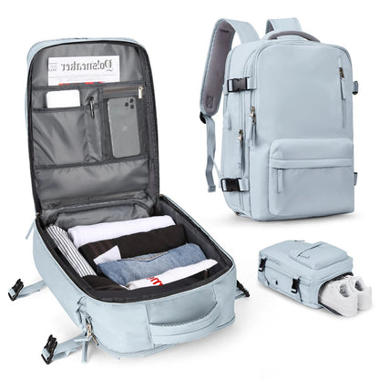 Travelliva | Women's Travel Backpack with Water-Resistant Design & USB Port | Anti-Theft Features for Secure Journeys