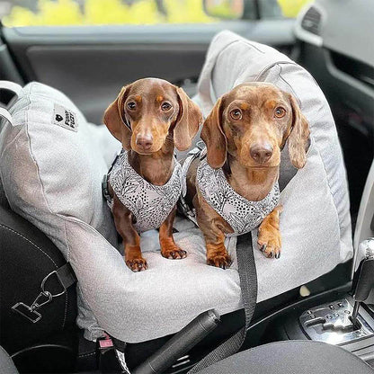 Travelpup | Dog Seat Bed with Adjustable Safety Straps | Comfortable and Secure Car Rides