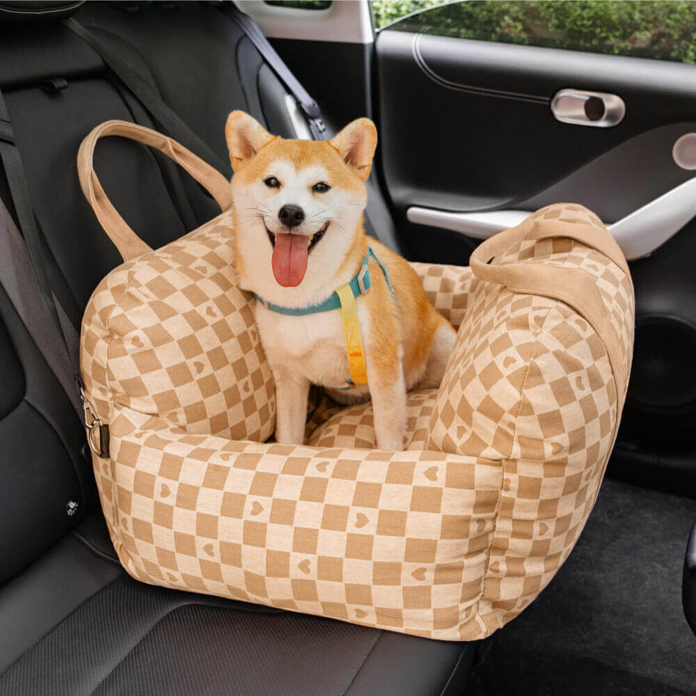 Travelpup | Dog Seat Bed with Adjustable Safety Straps | Comfortable and Secure Car Rides
