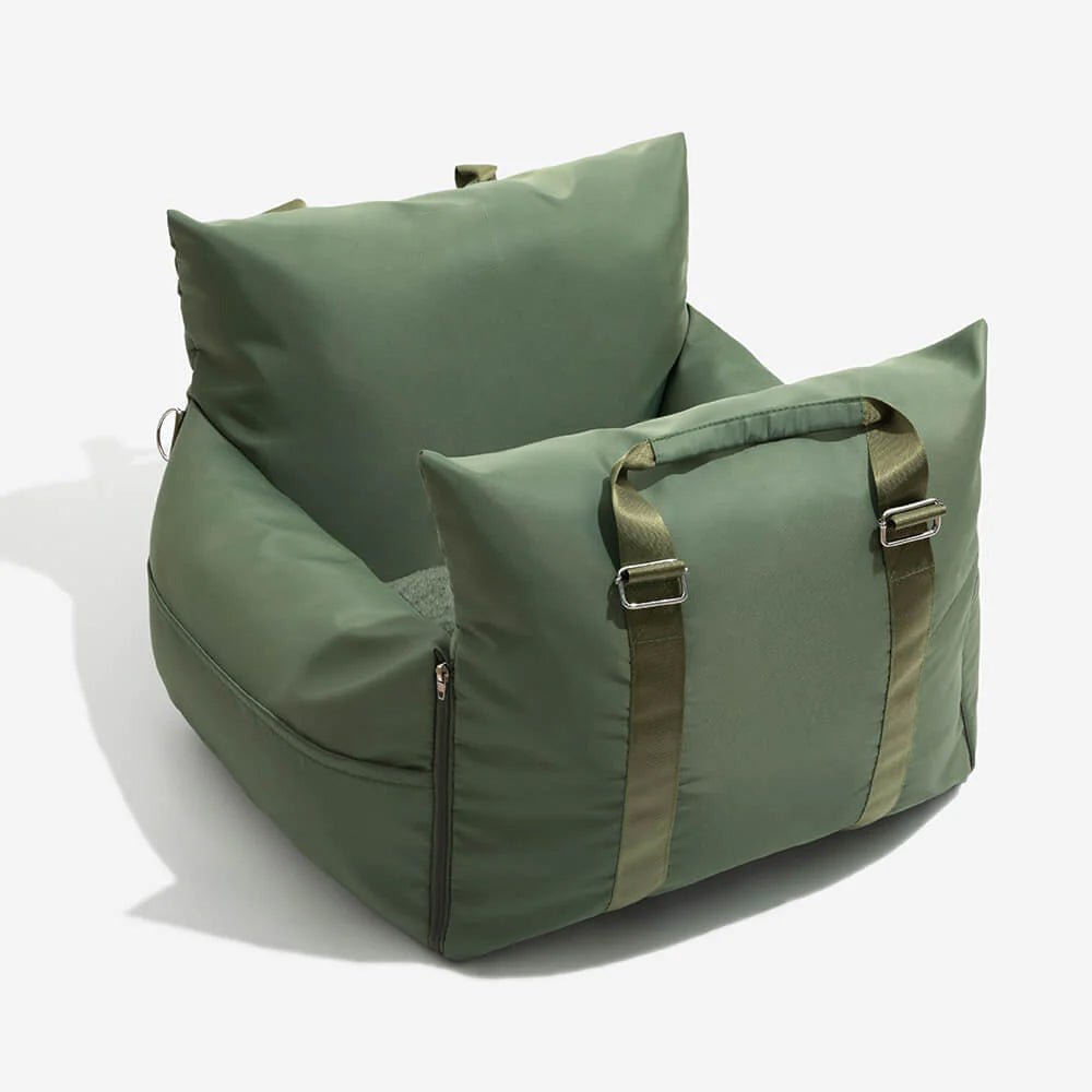 Travelpup | Dog Seat Bed with Adjustable Safety Straps | Comfortable and Secure Car Rides