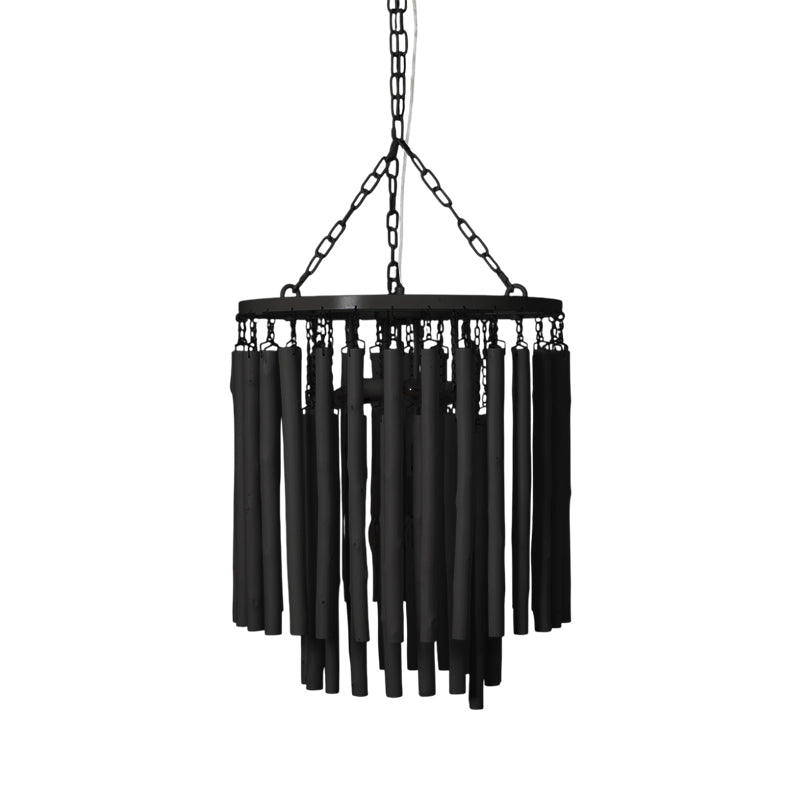 Layered Stick Pendant Light Fixture Metal Construction Adjustable Height Dining Room Entryway Foyer Modern Overhead Illumination Statement P