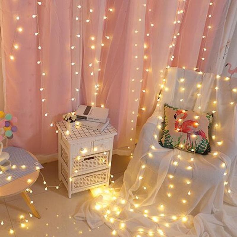 Fairy Lights for Bedroom, Outdoor String Lights with Decorative Ball and Star Bulbs, LED Twinkle Lights for Indoor Decor