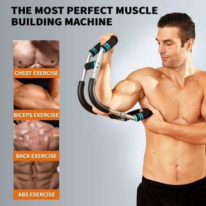 POWERFLEX – Adjustable Resistance Training Bar Arm Chest Strength Trainer