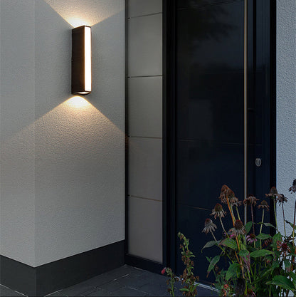 Outdoor Wall Light LED Waterproof Aluminum Modern Black for Patio Garden Entryway Exterior Lighting Fixture
