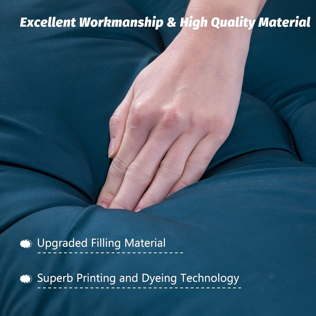 Floor Mattress Foldable 4 Inch Thick, Japanese Futon Mattress Roll Up Floor Bed, Washable Quilted Folding Mattress