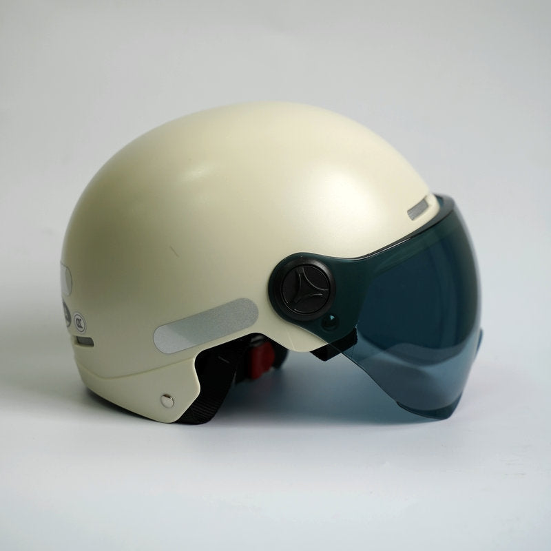 Ortekor Ultimate Motorcycle Helmet | Lightweight Open Face Design with UV Protection | All-Season Comfort for Riders