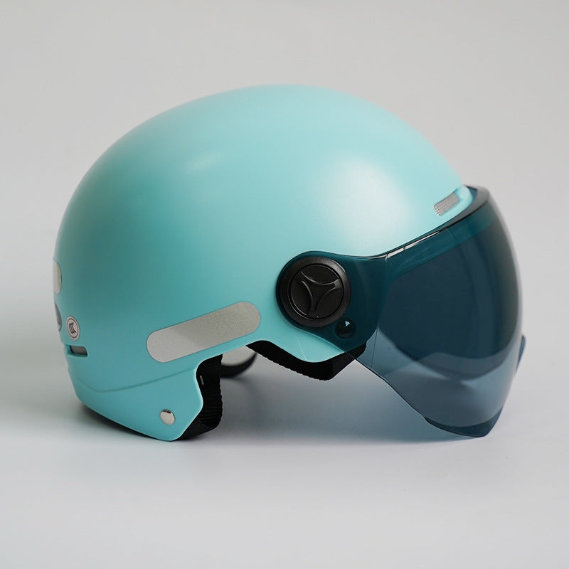 Ortekor Ultimate Motorcycle Helmet | Lightweight Open Face Design with UV Protection | All-Season Comfort for Riders