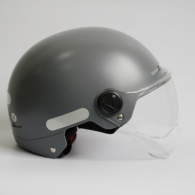 Ortekor Ultimate Motorcycle Helmet | Lightweight Open Face Design with UV Protection | All-Season Comfort for Riders