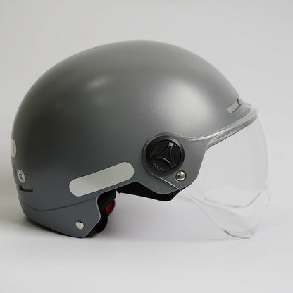 Ortekor Ultimate Motorcycle Helmet | Lightweight Open Face Design with UV Protection | All-Season Comfort for Riders