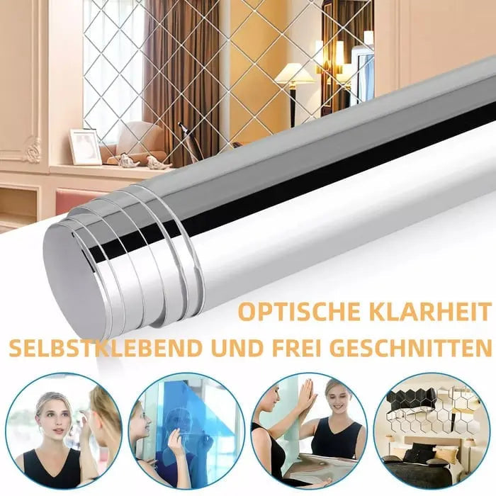 Ultra-Flexible Mirror Window Film | Shatterproof Self-Adhesive Solution for Safe Spaces