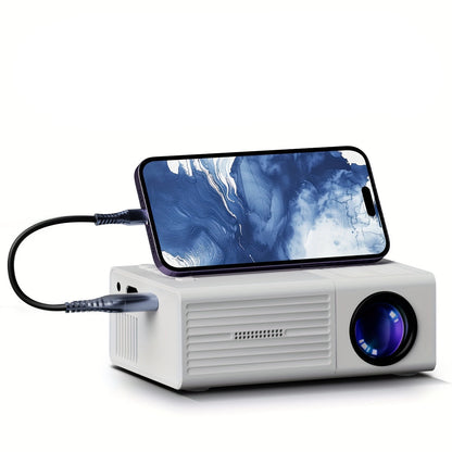 Portable LED Video Projector 3000 Lumens HDMI USB Streaming for Home Theater Outdoor Movies Indoor Cinema Laptop Smartphone Compatible