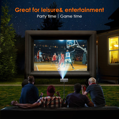 Portable LED Video Projector 3000 Lumens HDMI USB Streaming for Home Theater Outdoor Movies Indoor Cinema Laptop Smartphone Compatible