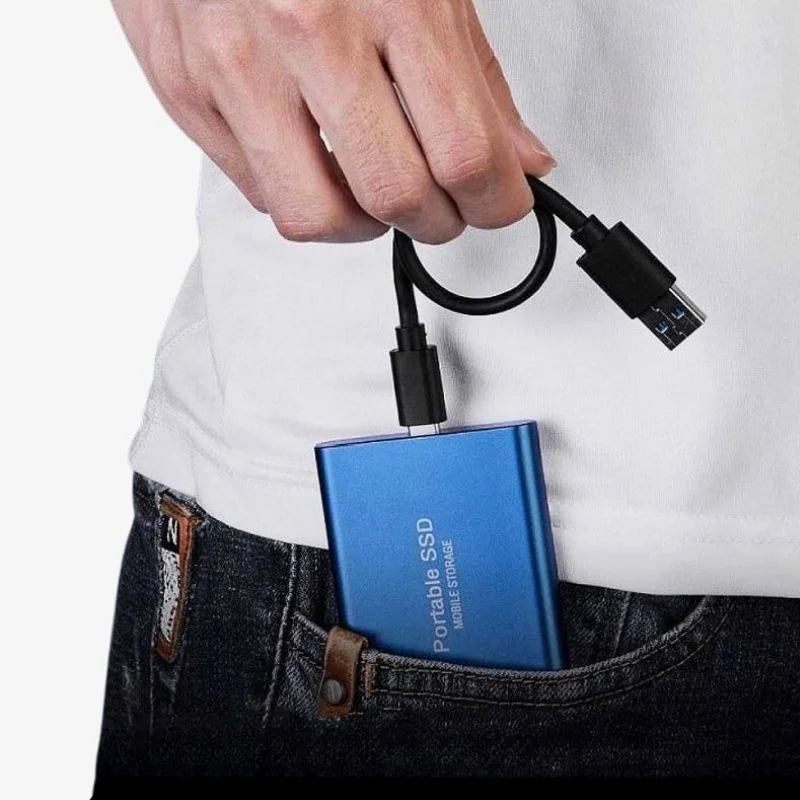 Portable Solid State Drive 128GB USB 3.2 Fast Data Transfer Compact Storage for Laptops PC Gaming Consoles