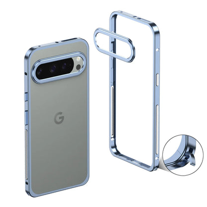 Metal Phone Bumper Case for Google Pixel with Cooling Vents & Camera Protector – Shock-Absorbing Aluminum Frame for Pixel 8, 9, 10, 11