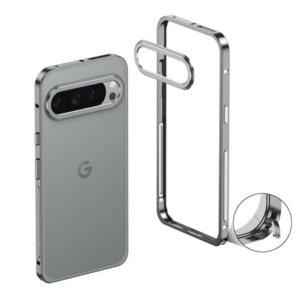 Metal Phone Bumper Case for Google Pixel with Cooling Vents & Camera Protector – Shock-Absorbing Aluminum Frame for Pixel 8, 9, 10, 11