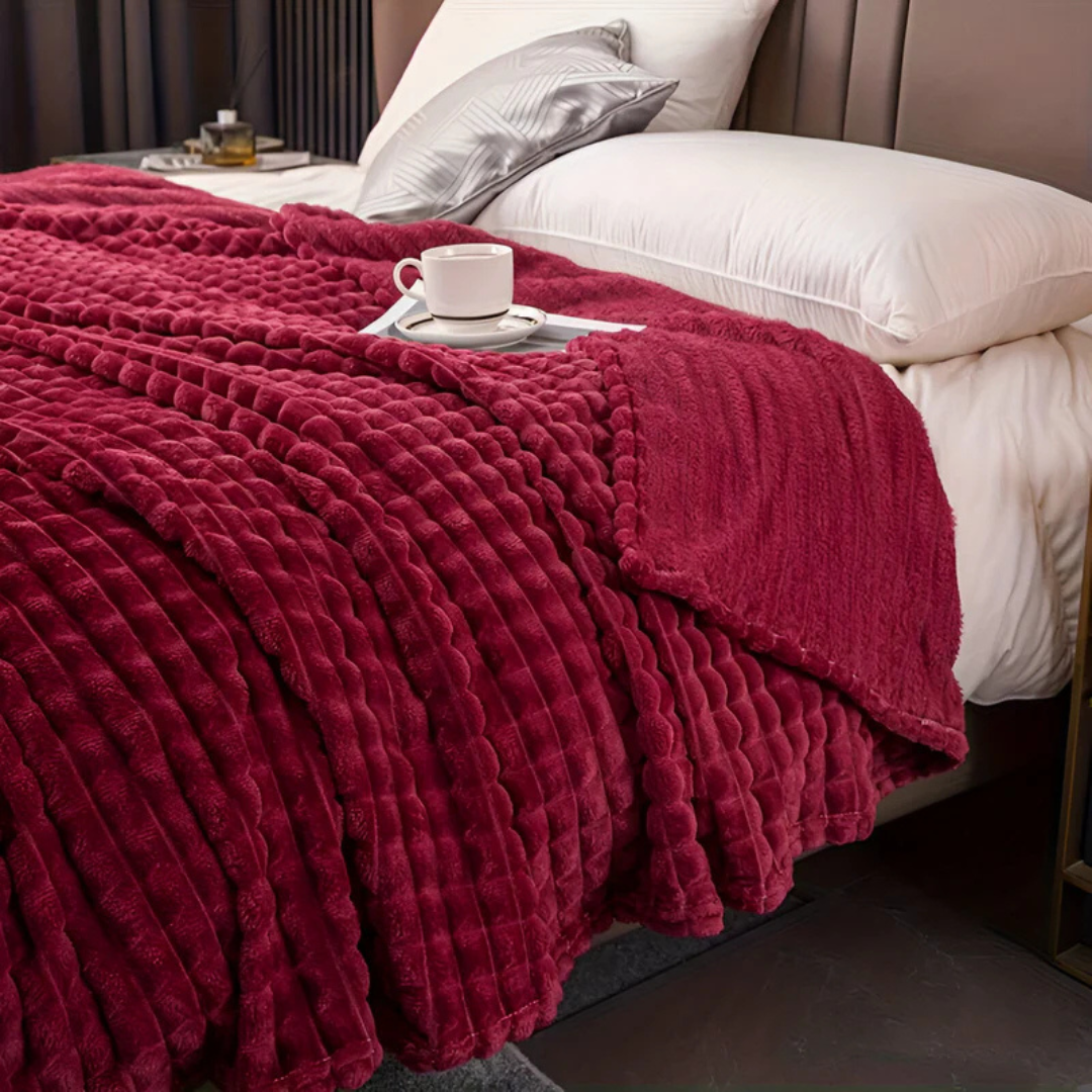 Ultra Soft Double-Sided Fleece Plaid Blanket – Warm Plush Comfort