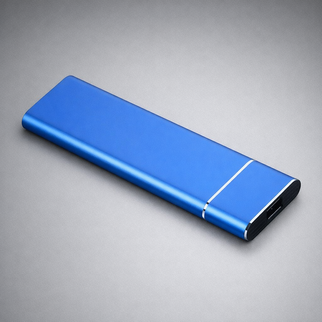 Ultra Thin Portable External Hard Drive | 500GB USB-C Storage for Fast File Transfer