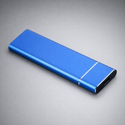 Ultra Thin Portable External Hard Drive | 500GB USB-C Storage for Fast File Transfer