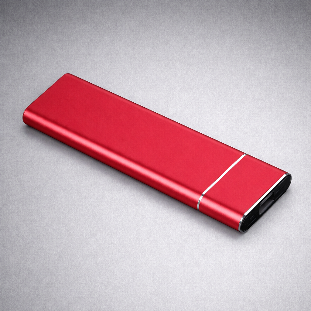Ultra Thin Portable External Hard Drive | 500GB USB-C Storage for Fast File Transfer