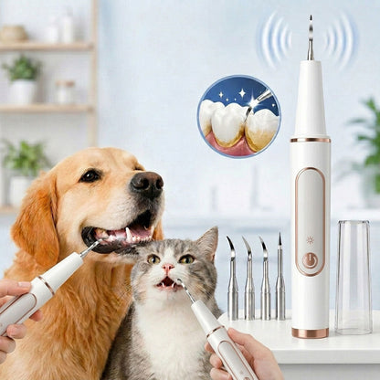 Ortekor Ultrasonic Pet Dental Cleaner for Dogs & Cats – At-Home Tartar Care for Fresher Breath Between Vet Visits