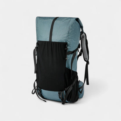 Ultralight 50L Travel Backpack with Roll-Top Design | Water-Resistant and Durable for Hiking Adventures