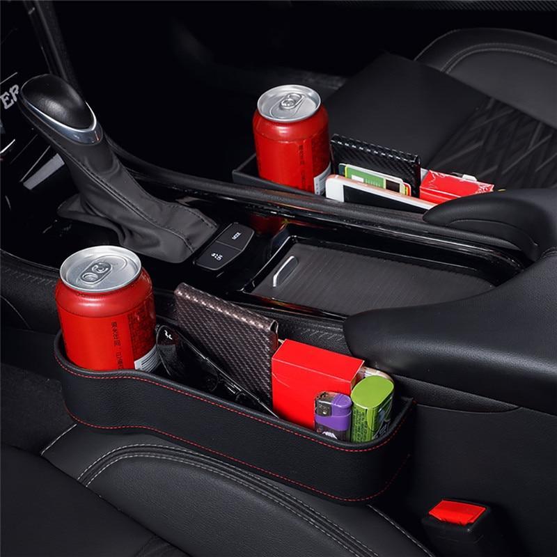 Universal Car Seat Gap Organizer | Faux Leather Storage Solution for Essentials