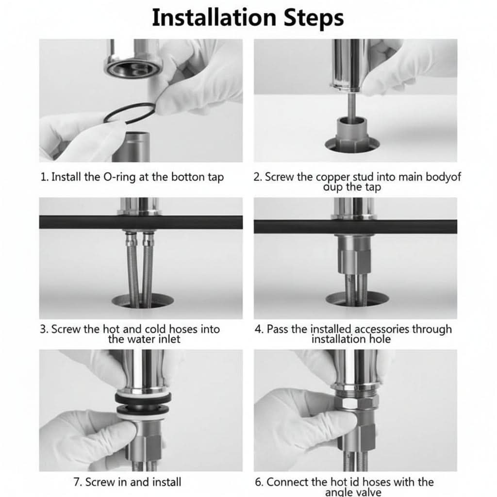 AQUAFLEX – Universal Faucet Sprayer Attachment 360° Rotatable Sink Sprayer