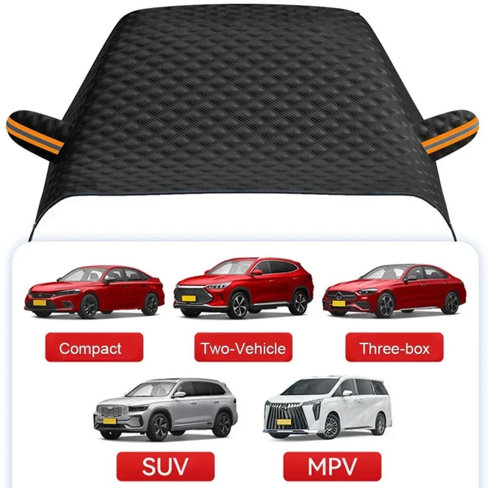 Ortekor Universal Magnetic Car Cover | Frost-Resistant Design with Heat-Reflective Surface | Year-Round Protection for All Vehicles