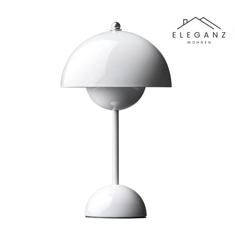 Cordless Mushroom Desk Lamp with 3-Level Dimmer – Rechargeable LED Nightstand Light for Bedroom, Office & Living Room – 11.6 in Height