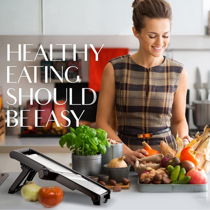 Culinary Master | Vegetable Slicer with Stainless Steel Blade & Safety Gloves | Precise Cutting Tool for Effortless Meal Prep