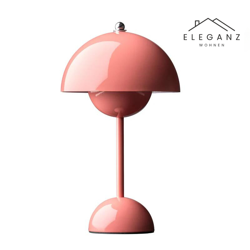 Cordless Mushroom Desk Lamp with 3-Level Dimmer – Rechargeable LED Nightstand Light for Bedroom, Office & Living Room – 11.6 in Height