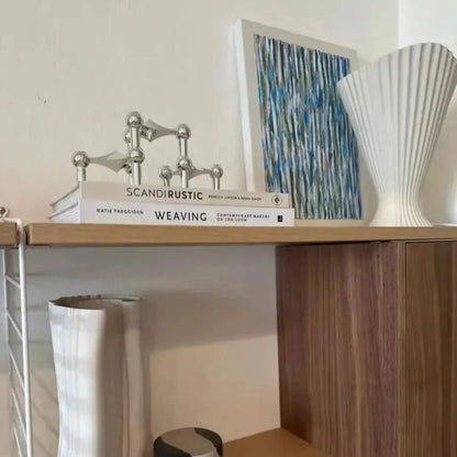 Sleek Contemporary Metal Candle Holder