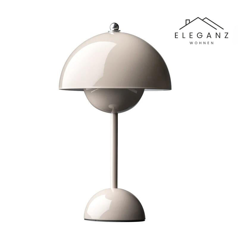 Cordless Mushroom Desk Lamp with 3-Level Dimmer – Rechargeable LED Nightstand Light for Bedroom, Office & Living Room – 11.6 in Height